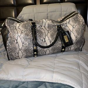 Steve Madden Snake Pattern Duffle Bag